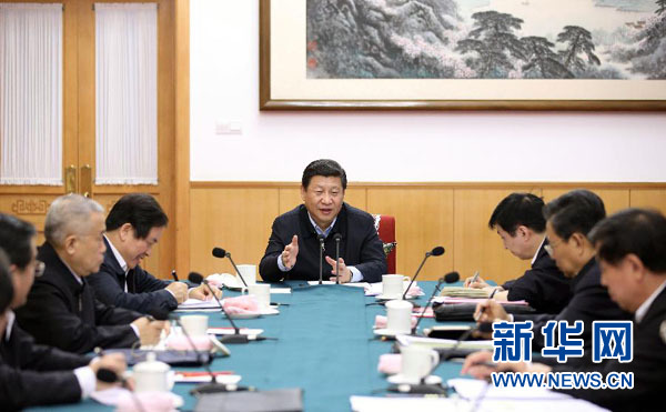 習(xí)近平聽取河北省委黨的群眾路線教育實(shí)踐活動(dòng)總體情況匯報(bào)