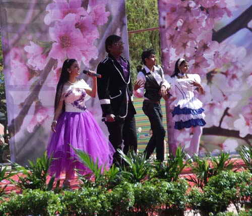 石河子大學(xué)外國(guó)留學(xué)生獻(xiàn)藝“第七屆國(guó)際桃花節(jié)”