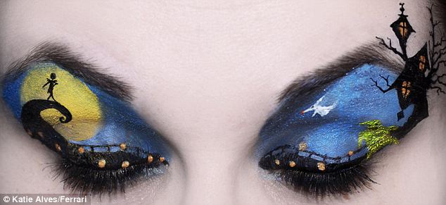 眼皮上的繽紛藝術(shù)（圖片新聞）