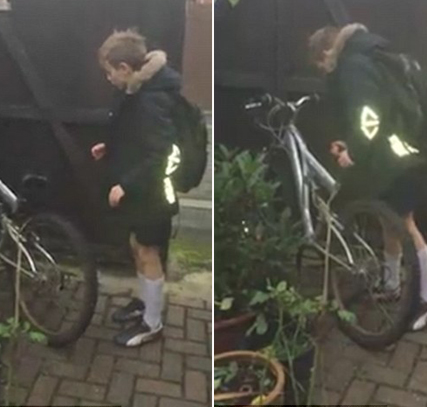 英國(guó)男孩自行車失而復(fù)得 小偷良心發(fā)現(xiàn)歸還男孩最后的禮物