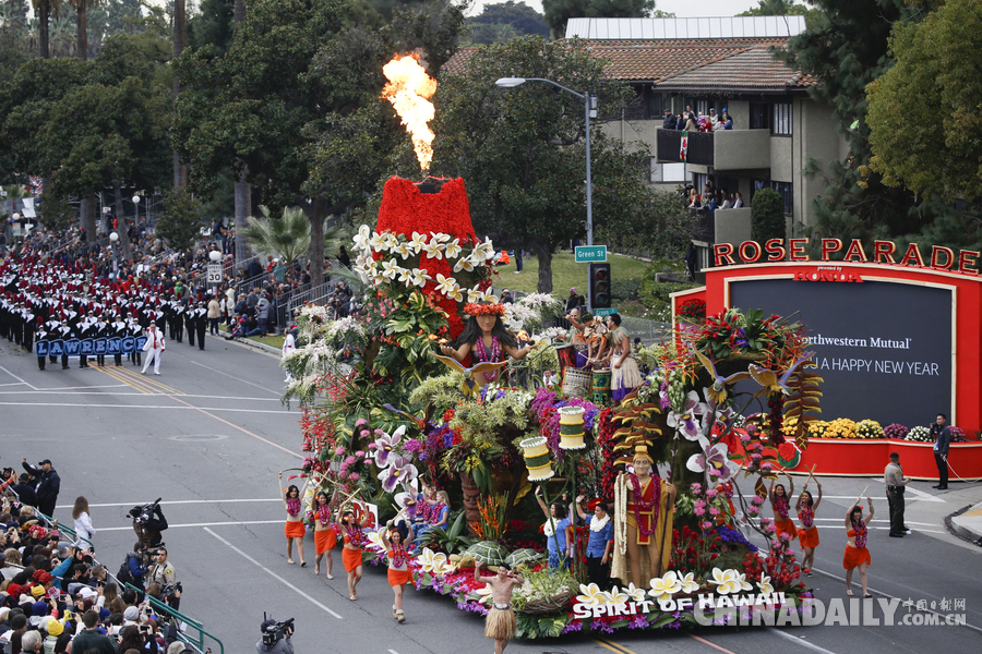 “孫悟空”、“小王子”花車亮相美國玫瑰花車大游行（組圖）