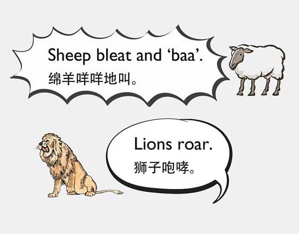 自然界中有各種聲音 如何用英語(yǔ)來(lái)描述動(dòng)物的叫聲？