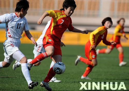女足奧運(yùn)熱身賽在青島舉行 中國勝朝鮮