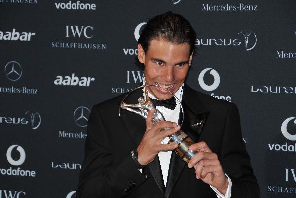 勞倫斯世界體育獎(jiǎng):納達(dá)爾榮膺最佳男運(yùn)動(dòng)員獎(jiǎng)